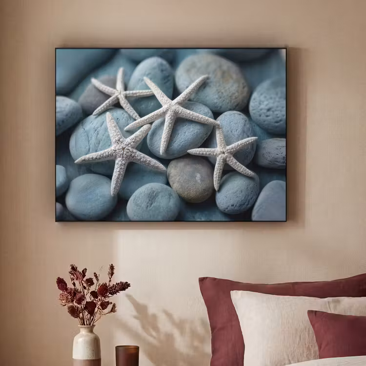 Art Frame - Zeesterren - Stenen - Wit — 3