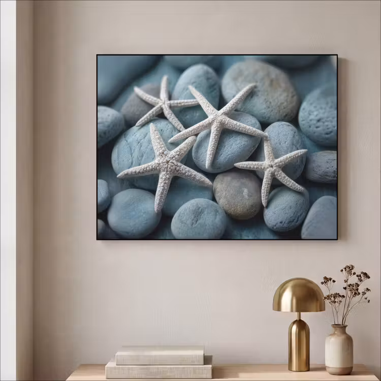 Art Frame - Zeesterren - Stenen - Wit — 5