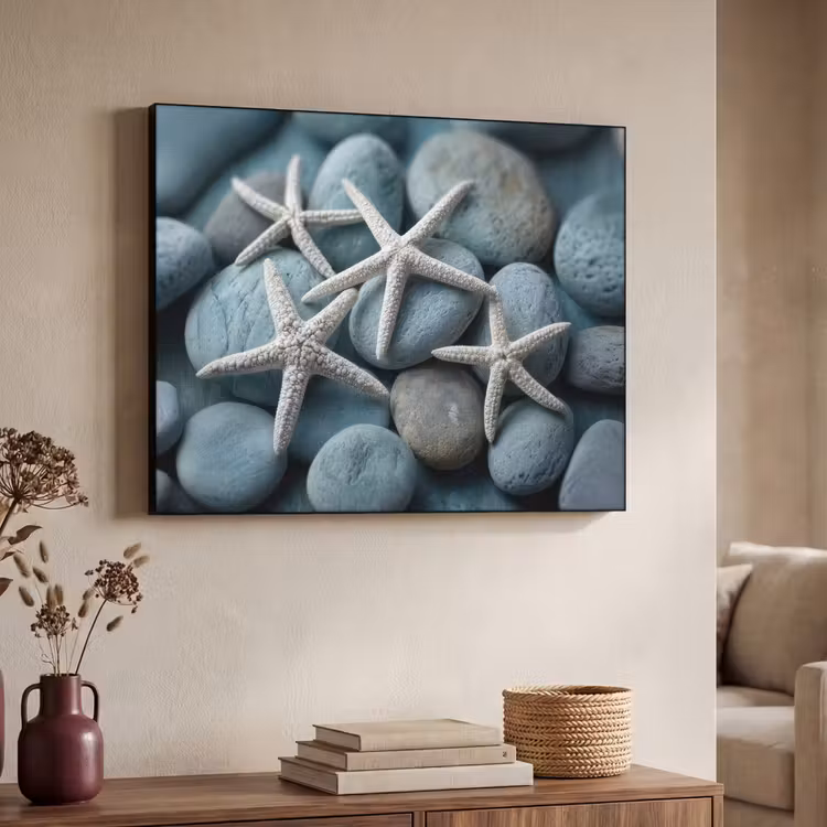 Art Frame - Zeesterren - Stenen - Wit — 7