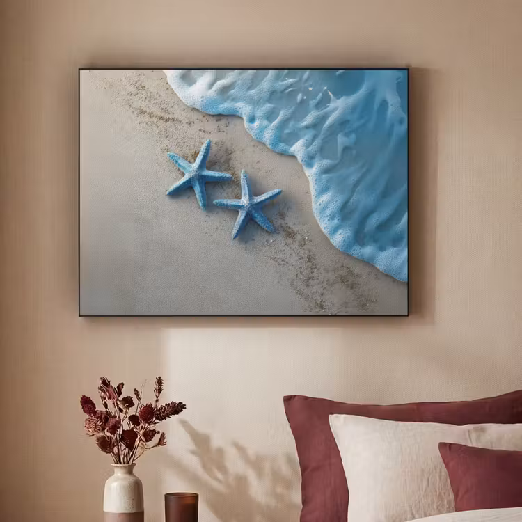 Art Frame - Zeesterren - Zand - Zee - Blauw — 3
