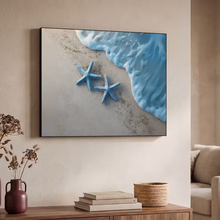 Art Frame - Zeesterren - Zand - Zee - Blauw — 7