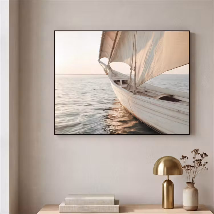 Art Frame - Zeilboot - Zee - Beige - Zon — 5