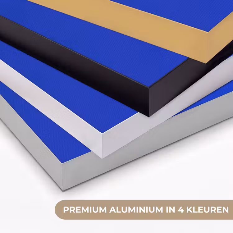 Art Frame - Zon - Gezicht - Penseelstructuur - Blauw — 2