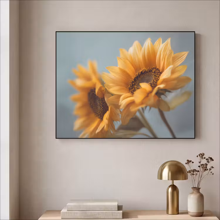 Art Frame - Zonnebloemen - Geel - Wazig — 5