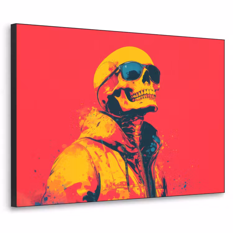 Art Frame - Zonnebril - Schedel - Jas - Rood — 1