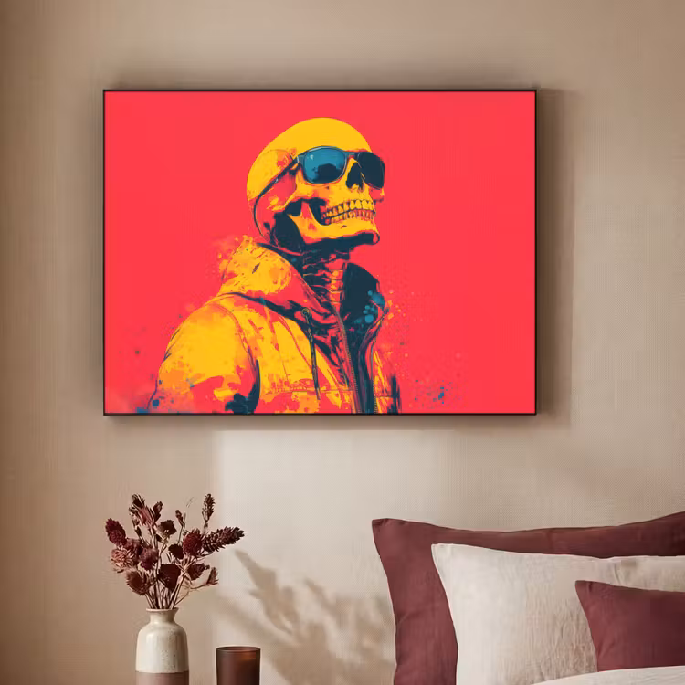 Art Frame - Zonnebril - Schedel - Jas - Rood — 3