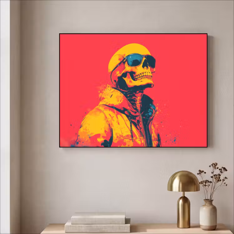 Art Frame - Zonnebril - Schedel - Jas - Rood — 5