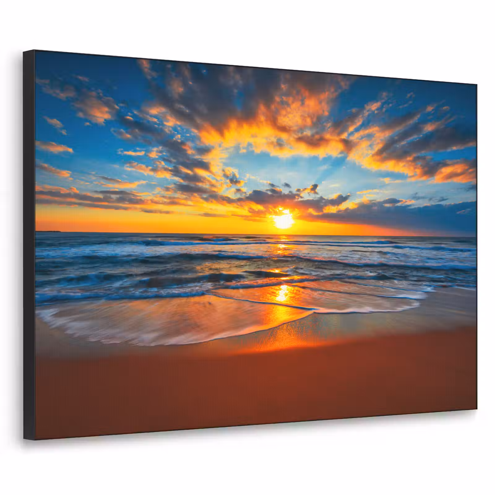 Art Frame - Zee - Zonsondergang - Strand - Wolken - Oranje — 1