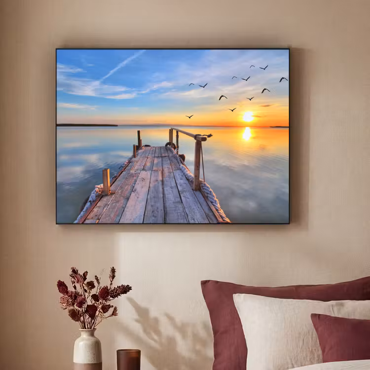 Art Frame - Water - Steiger - Vogels - Zonsondergang - Horizon — 3
