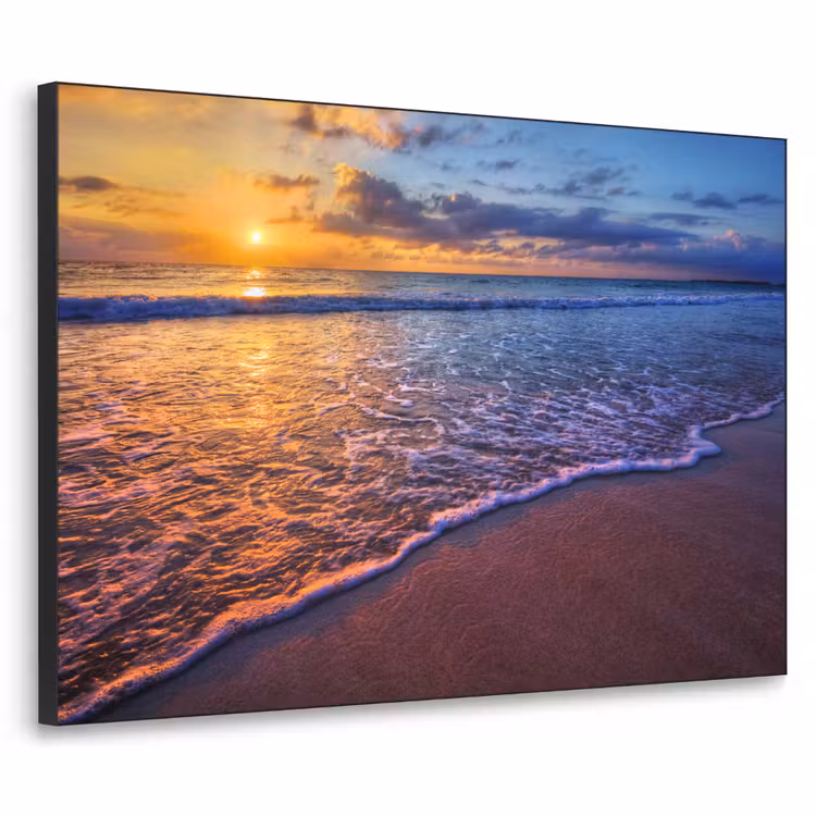 Art Frame - Zee - Strand - Zonsondergang - Wolken - Horizon — 1
