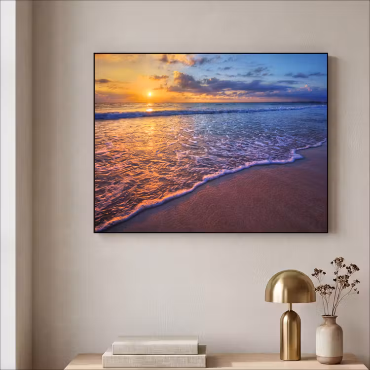 Art Frame - Zee - Strand - Zonsondergang - Wolken - Horizon — 5