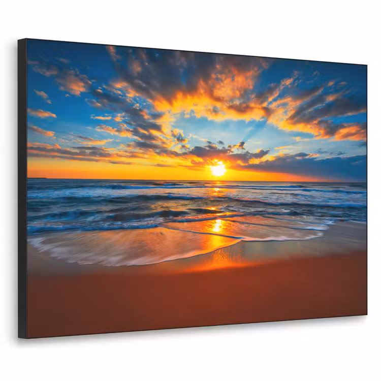 Art Frame - Zee - Zonsondergang - Strand - Wolken - Oranje — 1