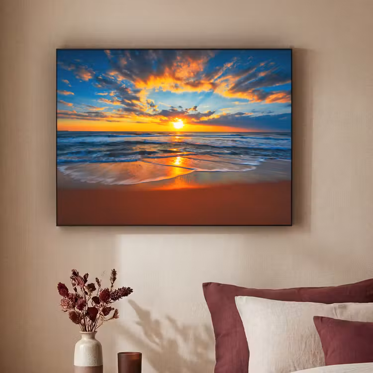 Art Frame - Zee - Zonsondergang - Strand - Wolken - Oranje — 3