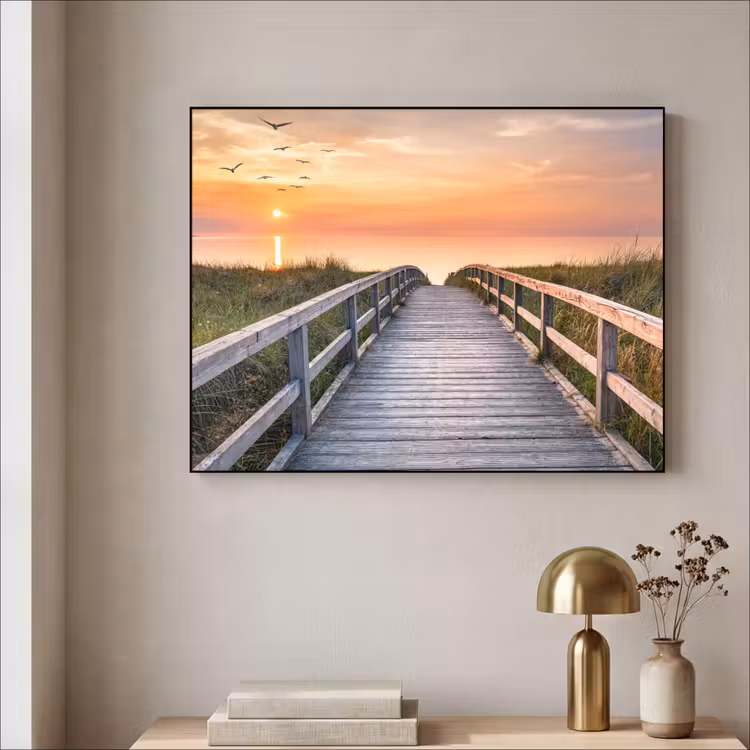 Art Frame - Zonsonderang - Zee - Pad - Gras - Duin - Vogels — 5
