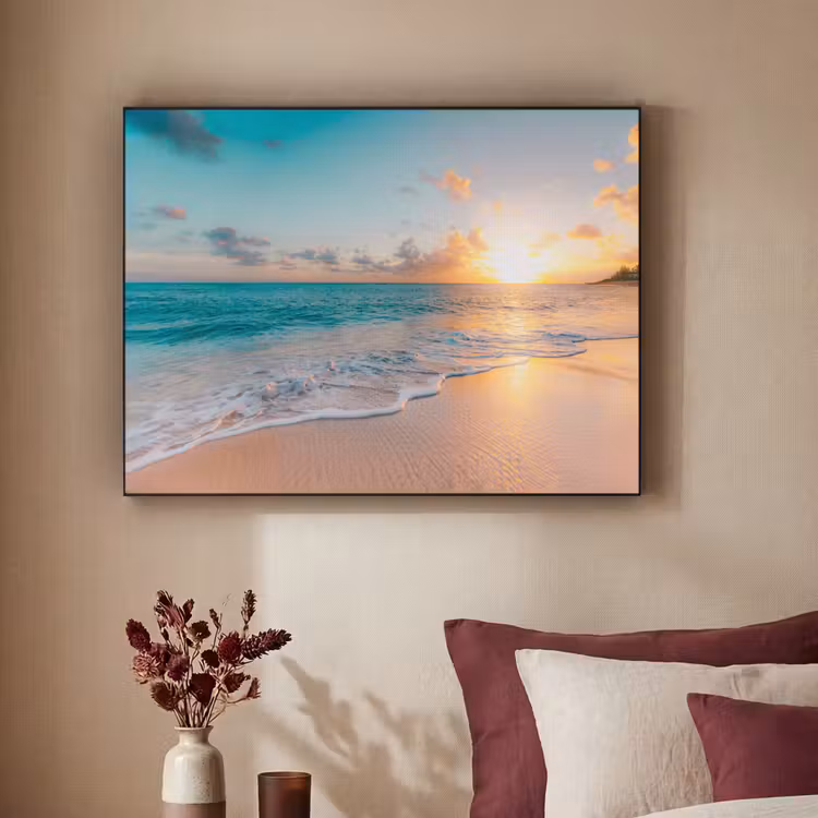 Art Frame - Zonsondergang - Strand - Zee - Zomer - Blauw — 3