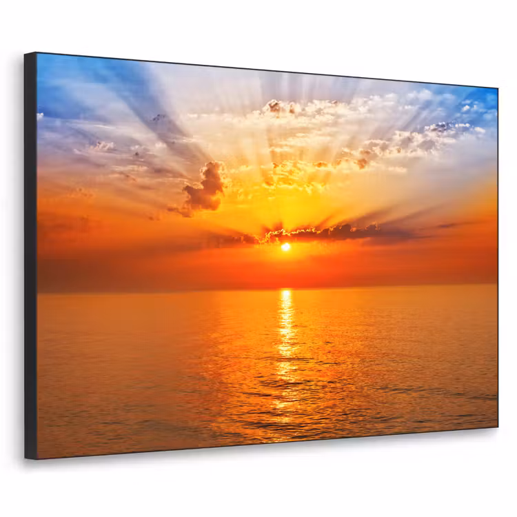 Art Frame - Zonsondergang - Zee - Lucht - Oranje - Horizon - Water — 1
