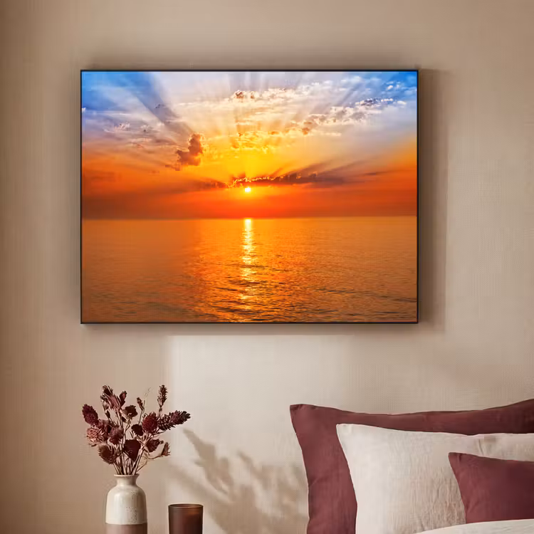 Art Frame - Zonsondergang - Zee - Lucht - Oranje - Horizon - Water — 3