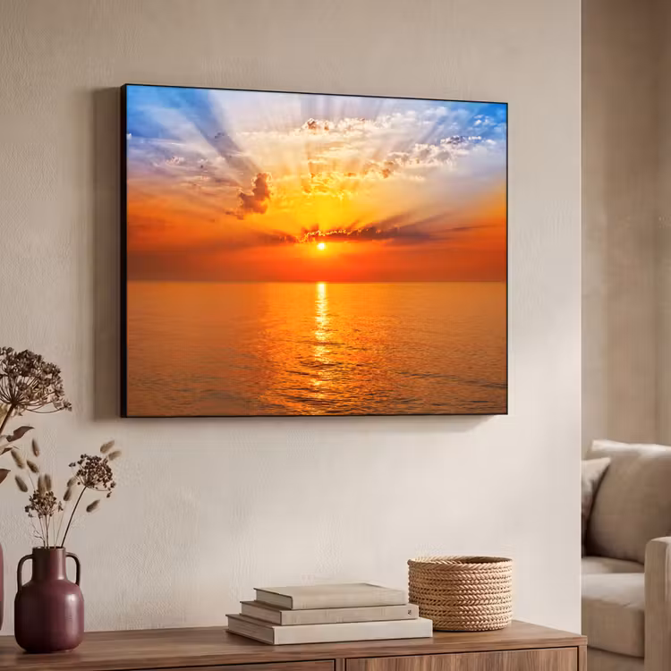 Art Frame - Zonsondergang - Zee - Lucht - Oranje - Horizon - Water — 7