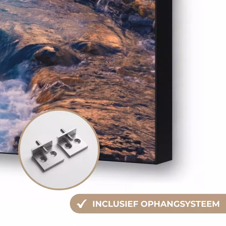 Art Frame - Waterval - Planten - Mos - Landschap - Zonsondergang - Rots — 6