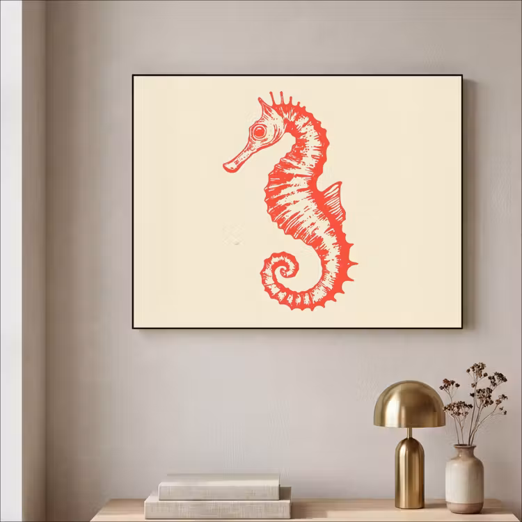 Art Frame - Zeepaardje - Rood - Fijne details — 5