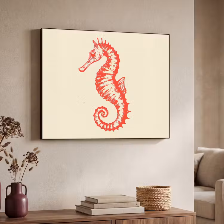 Art Frame - Zeepaardje - Rood - Fijne details — 7