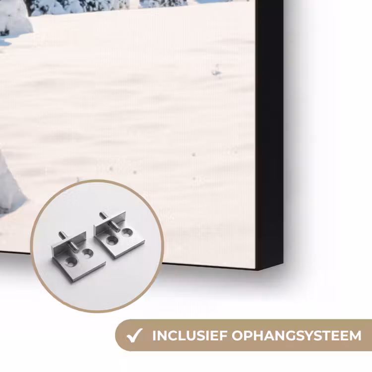 Art Frame - Winter - Huisje - Bergen - Uitzicht - Sneeuw — 6