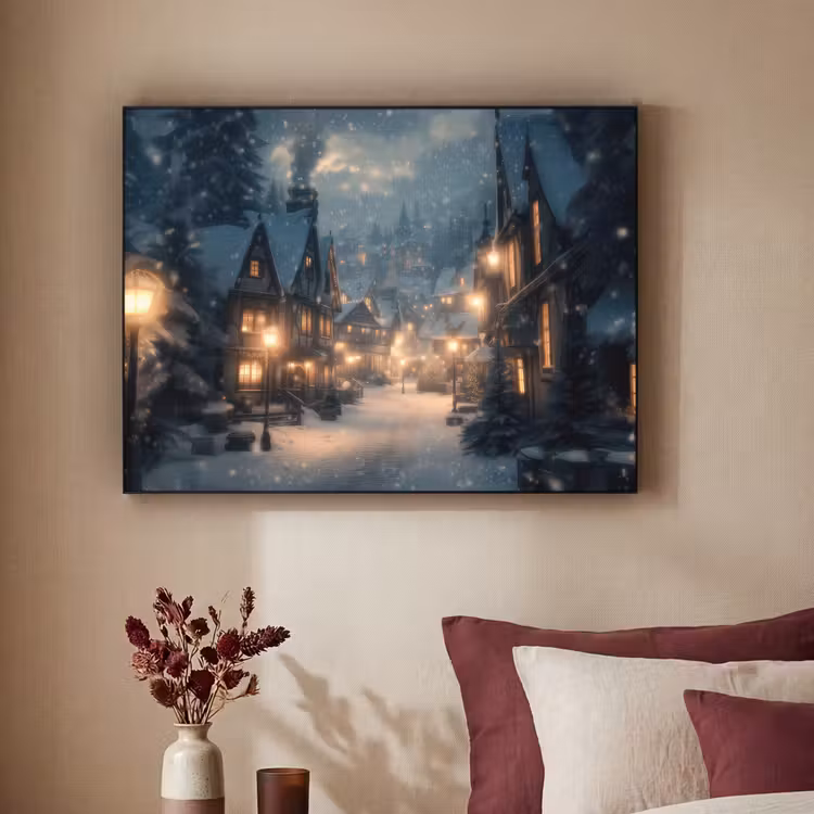 Art Frame - Winterdorp - Sneeuw - Donker — 3
