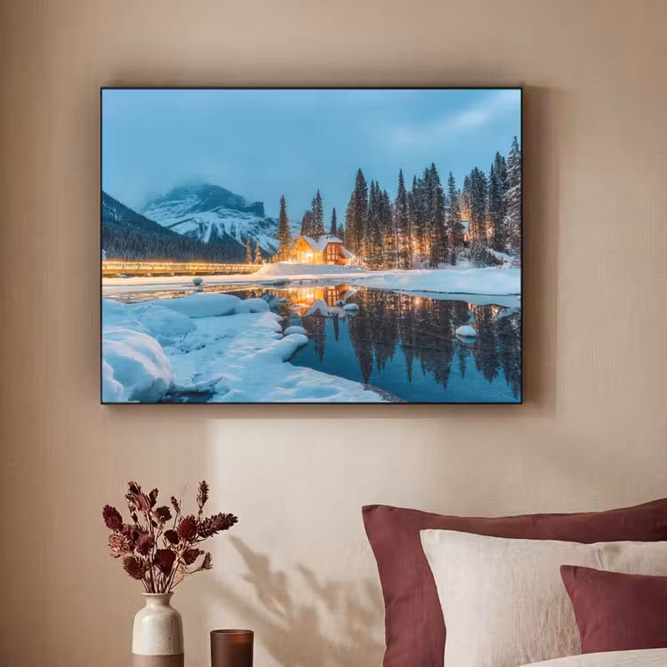 Art Frame - Winterlandschap - Natuur - Huis - Bergen - Sneeuw — 3