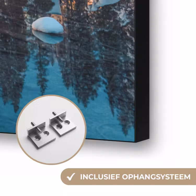 Art Frame - Winterlandschap - Natuur - Huis - Bergen - Sneeuw — 6