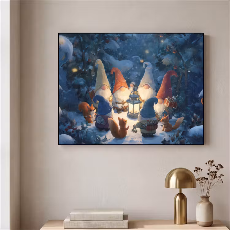Art Frame - Winter - Gnooms - Eekhoorns - Meerkleurig — 5