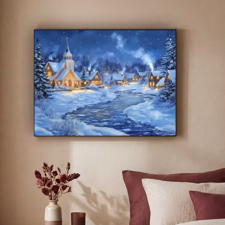 Art Frame - Winteravond - Kerstdorp - Donker — 3