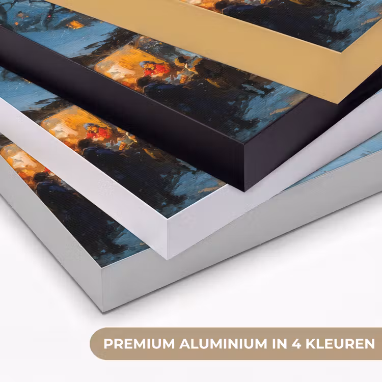 Art Frame - Winterkermis - Dorp - Kleurrijk — 2