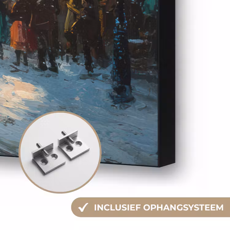 Art Frame - Winterkermis - Dorp - Kleurrijk — 6