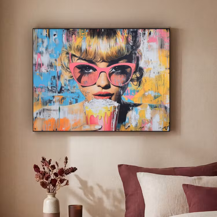 Art Frame - Zonnebril - Vrouw - Kleurrijk - Verfspetters — 3