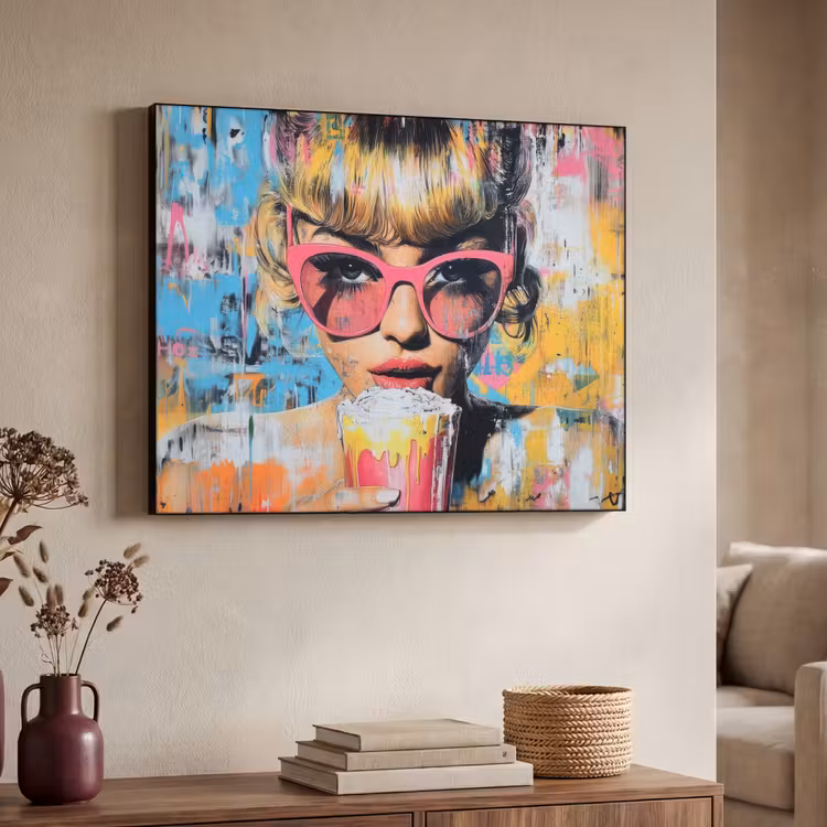 Art Frame - Zonnebril - Vrouw - Kleurrijk - Verfspetters — 7