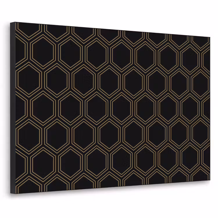 Art Frame - Zwart - Goud - Zeshoek — 1