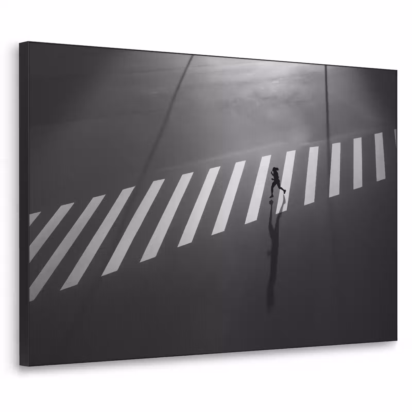 Art Frame - Zeebrapad - Hardloper - Zwart - Wit — 1