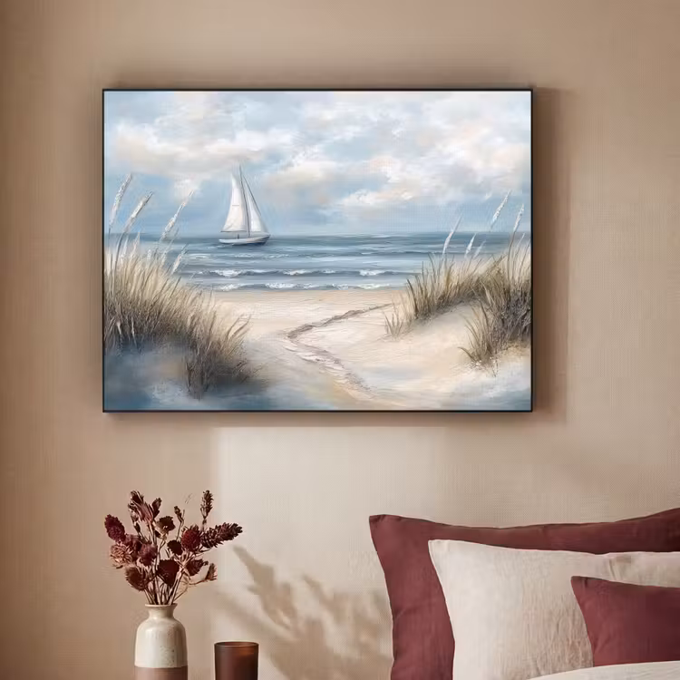 Art Frame - Zee - Zeilboot - Strand - Duinen - Vintage — 3