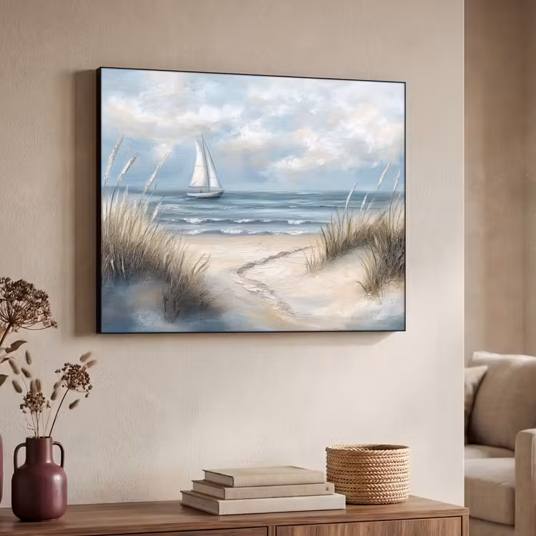 Art Frame - Zee - Zeilboot - Strand - Duinen - Vintage — 7