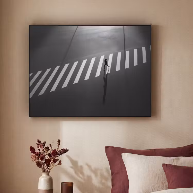 Art Frame - Zeebrapad - Hardloper - Zwart - Wit — 3