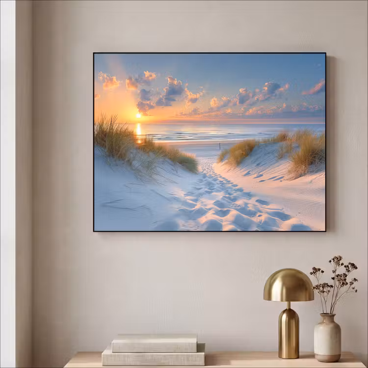 Art Frame - Zonsondergang - Strand - Natuur - Zee - Zomer — 5