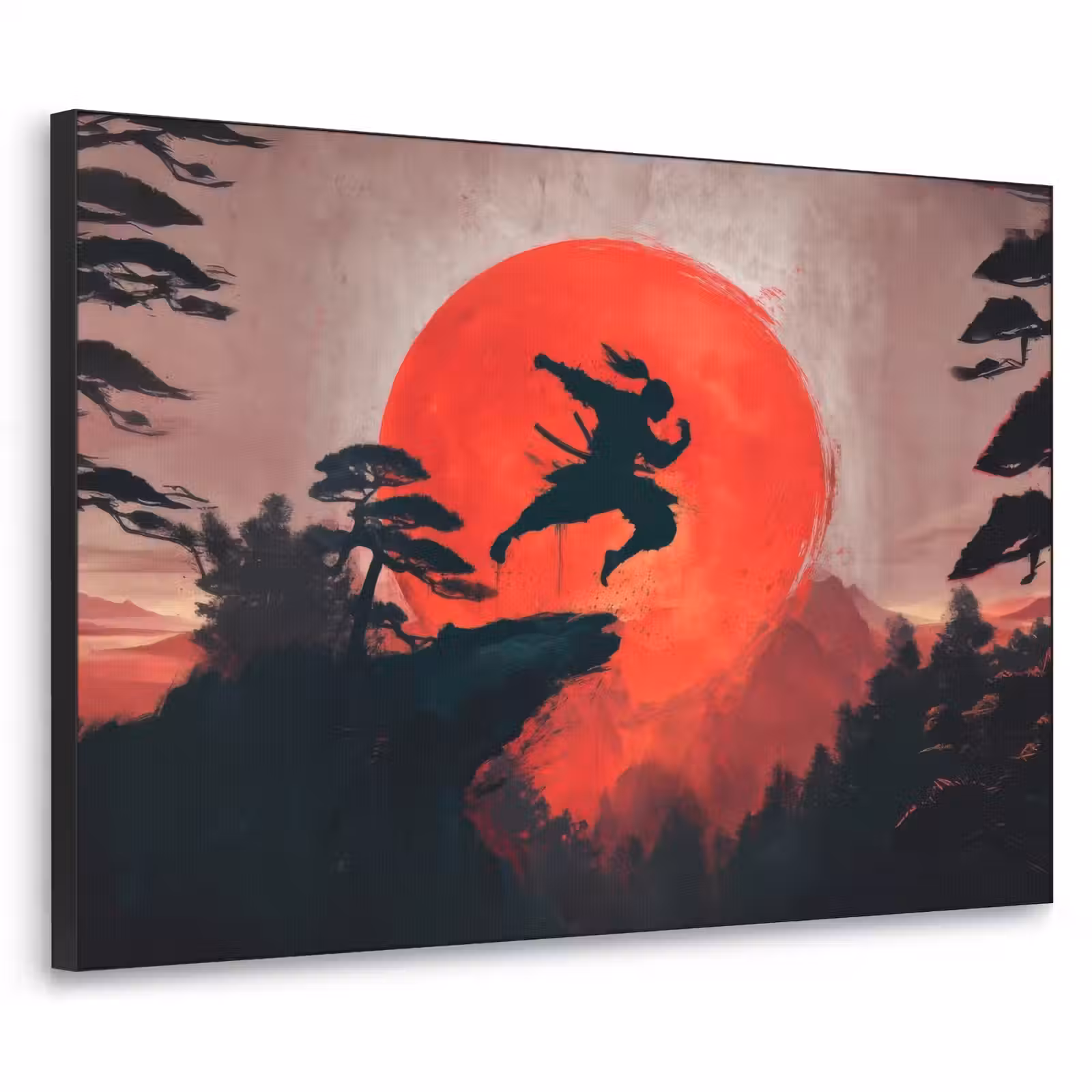 Art Frame - Zon - Krijger - Bomen - Bergen — 1
