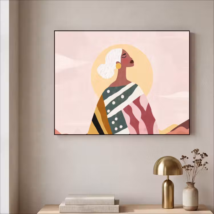 Art Frame - Vrouw - Zon - Kleurrijk — 5