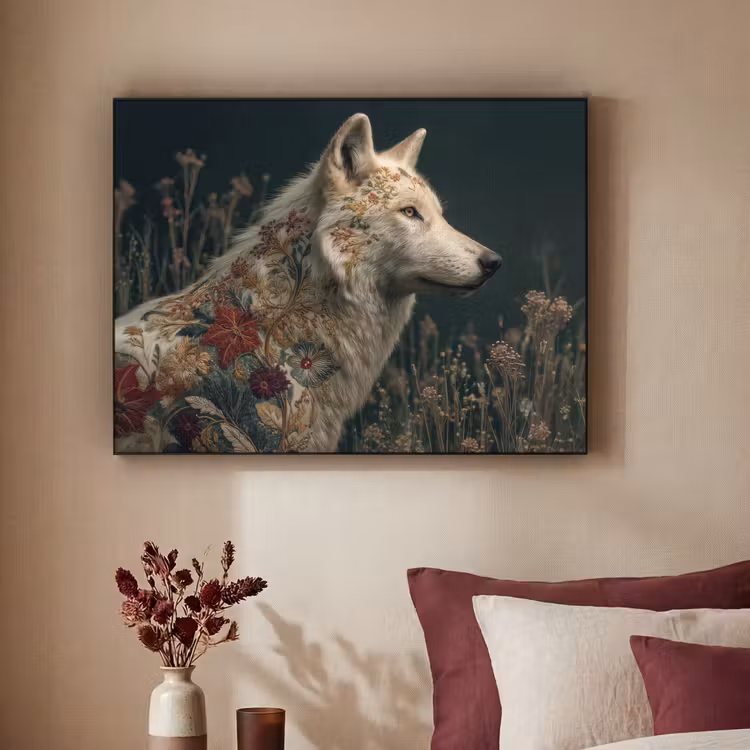 Art Frame - Wolf - Bloemen - Natuur — 3