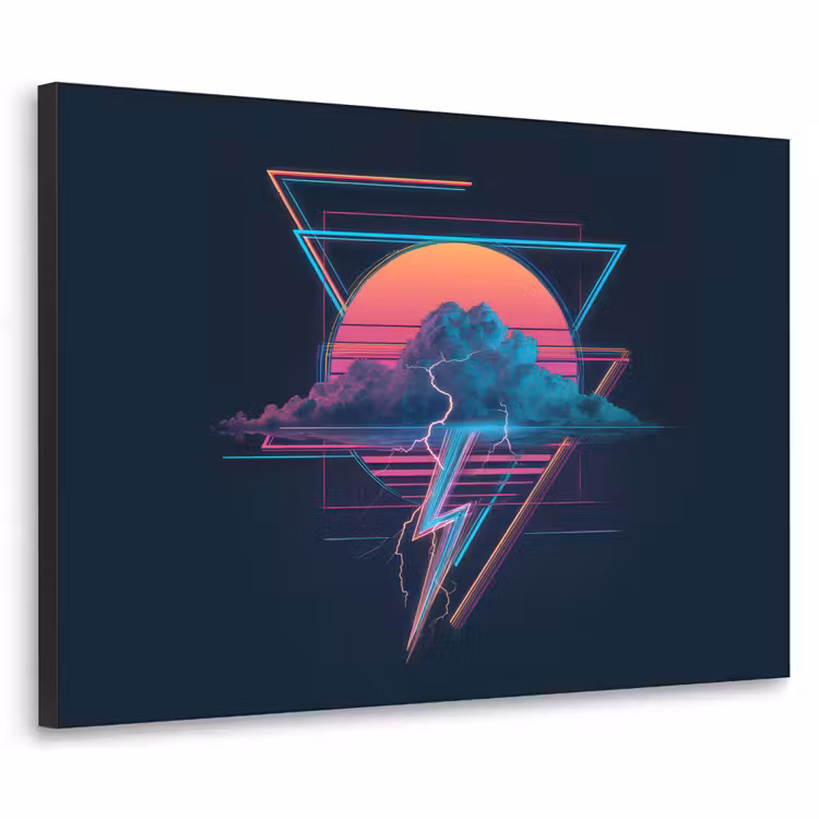 Art Frame - Wolk - Bliksemschicht - Driehoeken - Lijnen — 1