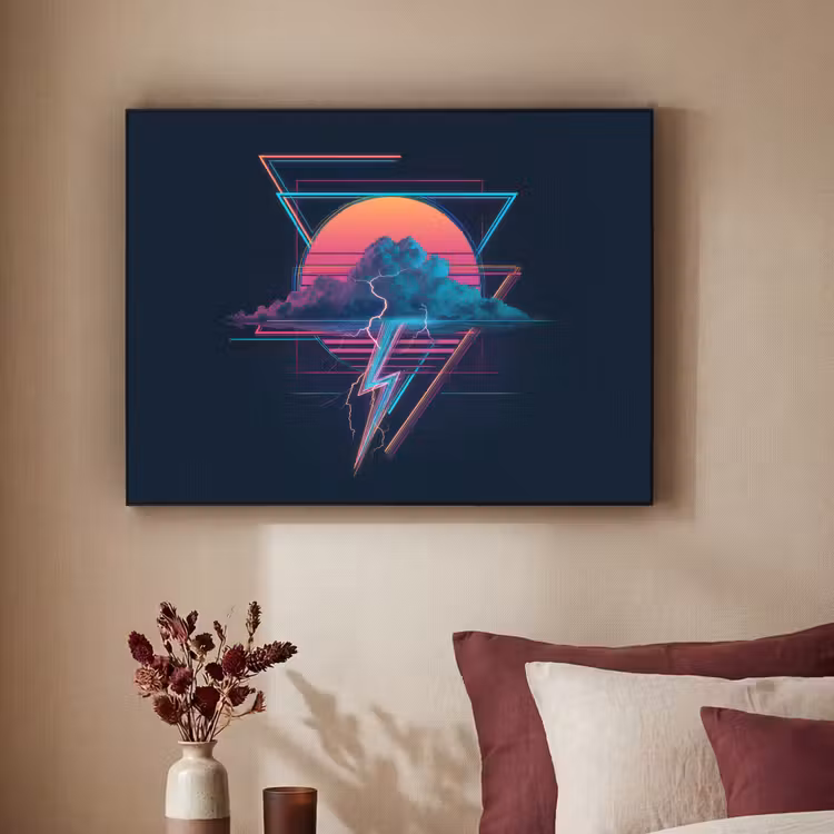 Art Frame - Wolk - Bliksemschicht - Driehoeken - Lijnen — 3