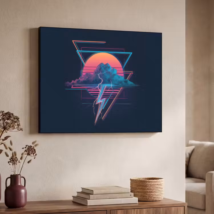 Art Frame - Wolk - Bliksemschicht - Driehoeken - Lijnen — 7