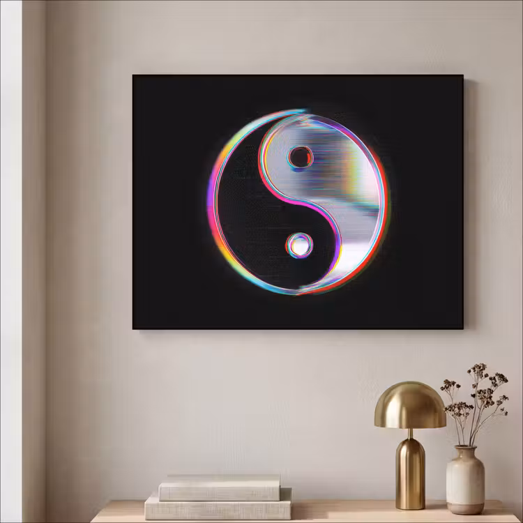 Art Frame - Yin-Yang - Cirkel - Regenboog — 5