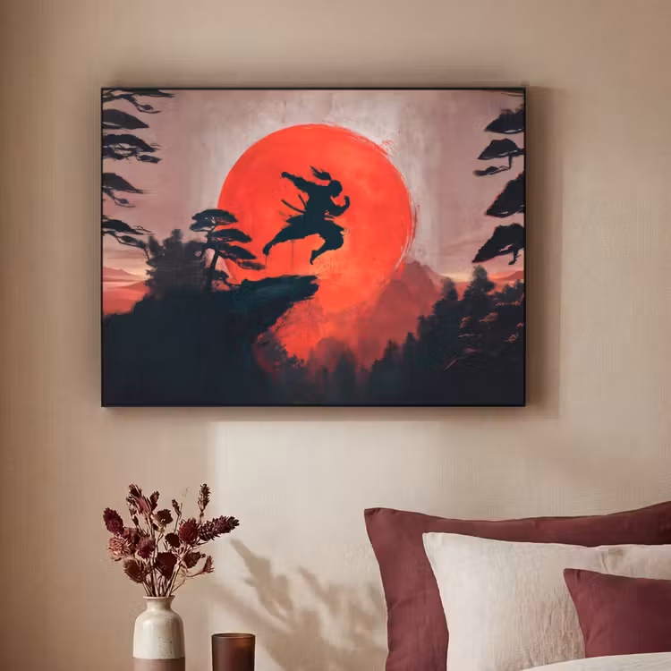 Art Frame - Zon - Krijger - Bomen - Bergen — 3