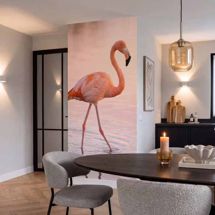 Behang - Flamingo - Water - Roze — 5